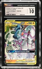 Pokémon TCG GRADED 2019 Arceus & Dialga & Palkia GX 156/236 CEC GM 10 ENG