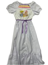 Vintage 80  s Strawberry Shortcake Night Gown Size 4 Love Is In The Air White