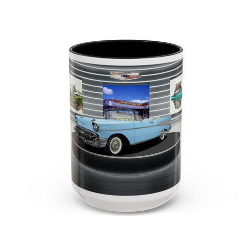 Taza y taza de café Chevy Muscle Car 1957 coche clásico TV publicidad promoción - Imagen 10 de 65