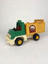 Vintage Fisher-Price Husky Helper #330 Rodeo Rig Farm Green Truck USA Made 1979
