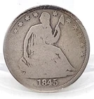1845 O Seated Liberty Half Dollar 50C Silver Lot. H280