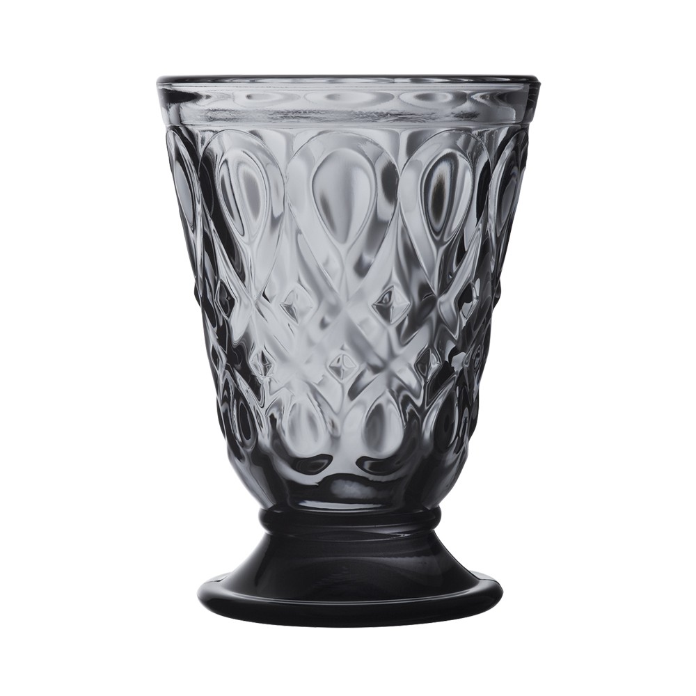 Gobelet Lyonnais gris résistant en verre La Rochere pour éviter la vaisselle fragile