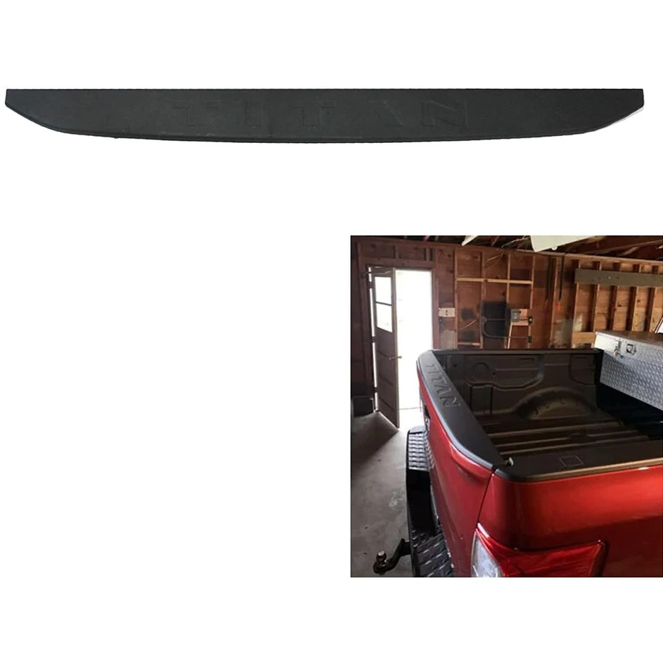 Cubierta de tapa moldeada de puerta trasera Titan para 2016 2017 2018 2019 2020 2021 Ni-ssan Foto 2 de 4