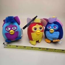 3 Vintage McDonalds Furby Keychains T49 