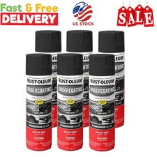 248657-6PK Undercarriage Rust Preventative Spray, 15 oz, Black, Pack of 6