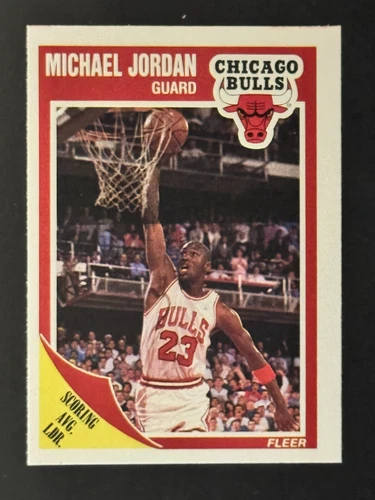 Michael Jordan, 1989 Fleer, #21, Card Is NM-Mint, #2