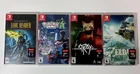 Nintendo Switch Game Lot of 4-Zelda TotK, Pokemon Legends Z-A,Stray, Soul Reaver