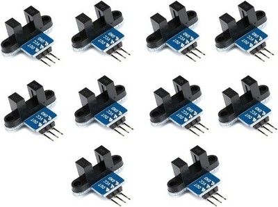 10PCS IR Infrared Sensor Module Slotted Optical Optocoupler Speed Measuring