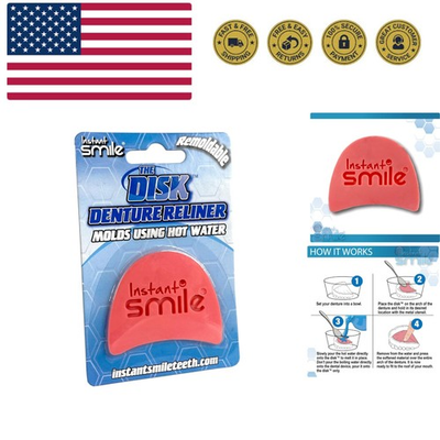 #ad #ad The Disk Denture Reliner Forms Using Hot Water $18.90