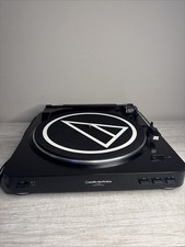 Audio-Technica AT-LP60 Giradischi Stereo Ricambi o Riparazione Riproduce Coperchio Lento Crepato