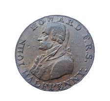 ROYAUME-UNI 1/2 penny token JOHN HOWARD