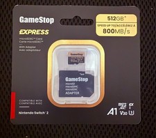 Nintendo Switch 2 GameStop 512GB Express Micro SD Card for Switch 2 SHIPS TODAY