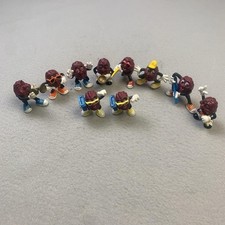 Vintage California Raisins PVC Mini Figurines Lot Set 10 Purple Applause 1980s