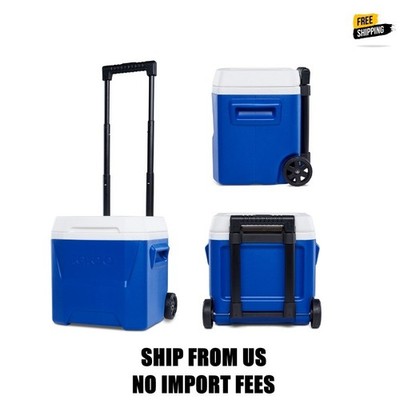 Igloo 16 QT Laguna Hard Side Ice Chest Cooler with Wheels, Blue