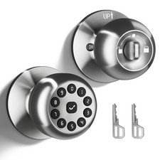Smart Door Knob with Lock,Keyless Entry Door Lock for Front Door, Keypad Smar...