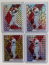 (x4) Bobby Dalbec 2021 Panini Mosaic Quick Pitch V Reactive Boston Red Sox 