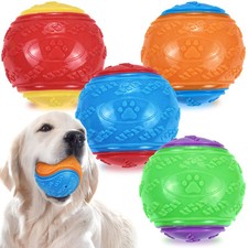 3.5in Squeaky Dog Balls, Dog Toys Balls for Training, Tough Ball Toys for Dog...