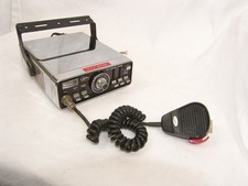 1970s Courier Classic III CB Radio 23 Channel W/Mic Chrome Housing Untested