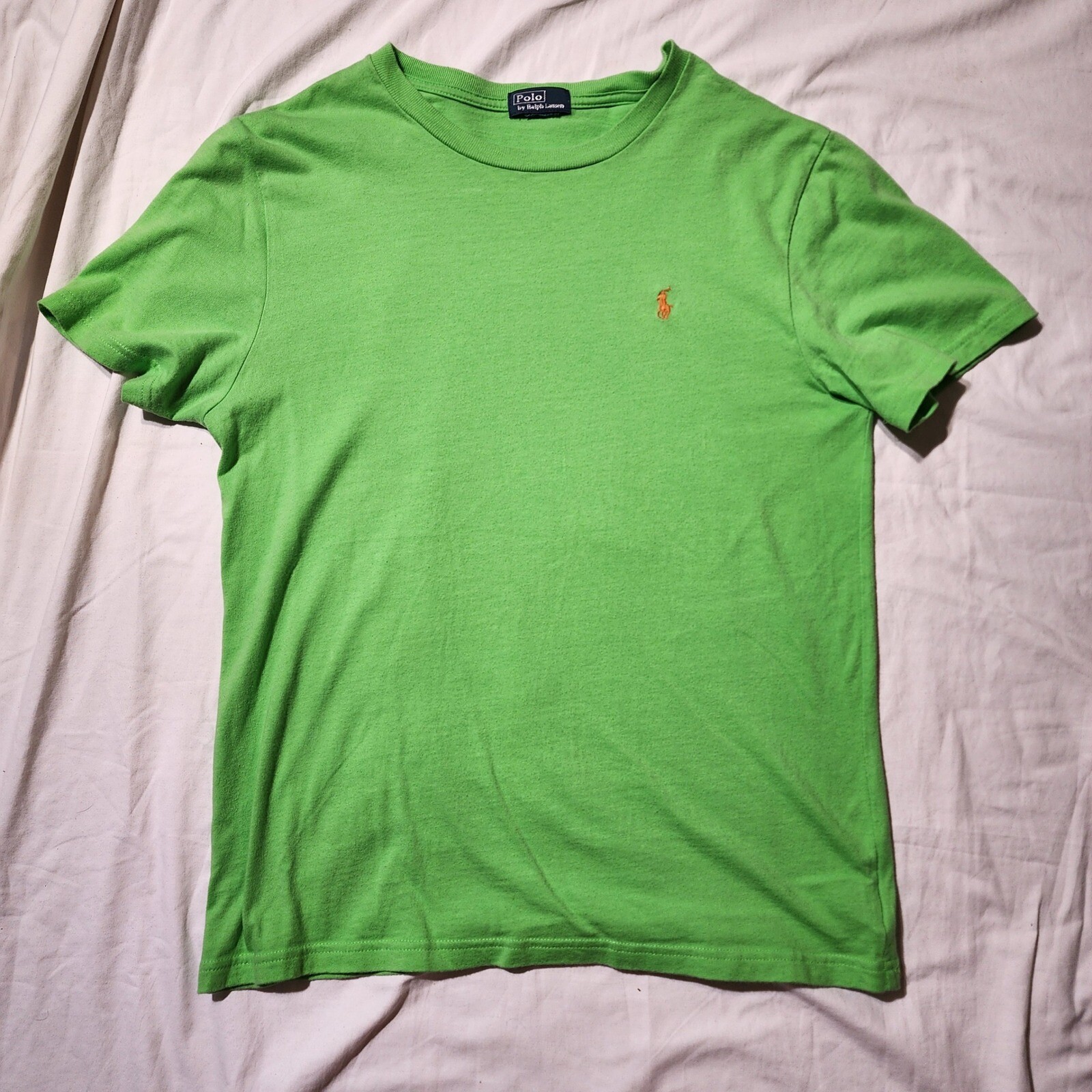 Vintage Polo Ralph Lauren T-Shirt Cotton Casual Short Sleeve Green Pony Logo