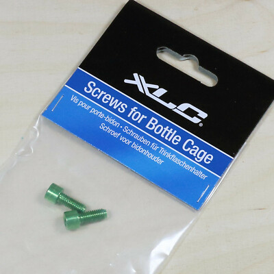 XLC BC-X02 Schraube 2 Stück Farbe limegreen M5x17 für Trinkflaschenhalter