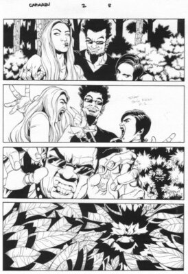 Captain Marvel #2 p.8 - Babes in the Woods - 2000 art by Chris Cross | eBay