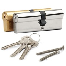 Door Lock Cylinder Euro Barrel Anti-Drill Patio Front UPVC 6 Pin