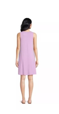Time and Tru Women's Medium 8-10 Sleeveless Knit Dress Pockets Soft Violet  NEW | eBay