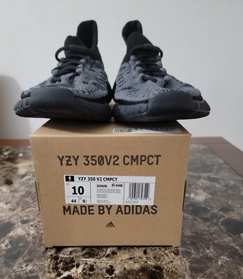 Size 10 - adidas Yeezy Boost 350 V2 CMPCT Slate Onyx | eBay