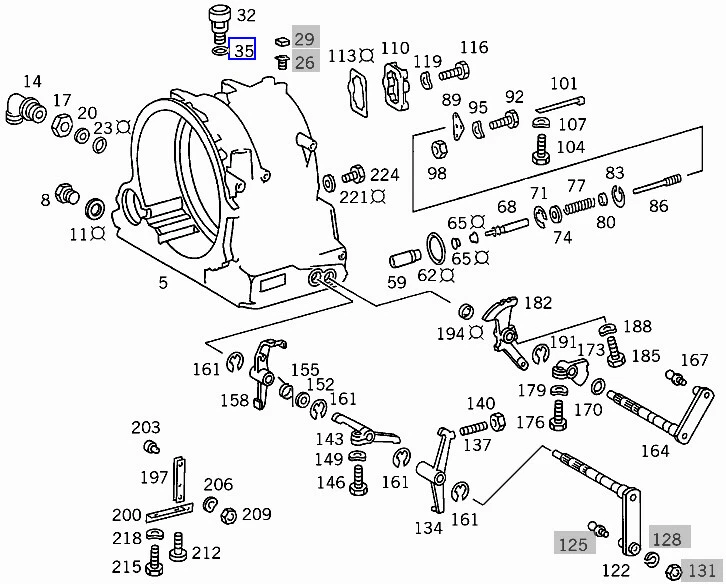 Mercedes Gearbox Breather Vent Valve O-Ring Seal Gasket  