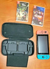 Nintendo Switch 32GB with Monster Energy Supercross & Nascar Rivals in Case