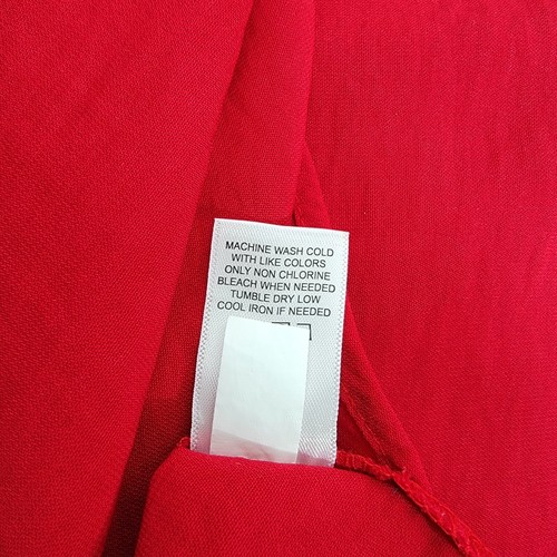 Maurices Red Top Plus SIze 1X Balloon Sleeve Lightweight Pullover Blouse - Picture 4 of 4