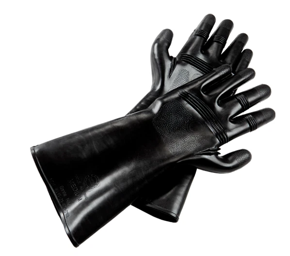 AIRBOSS Defense CBRN NBC Protective Moulded Arbeitshandschuhe CE0321 Neu & Supergrade