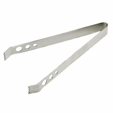 Chef Craft 7" Stainless Steel Ice Cube Serving Tongs