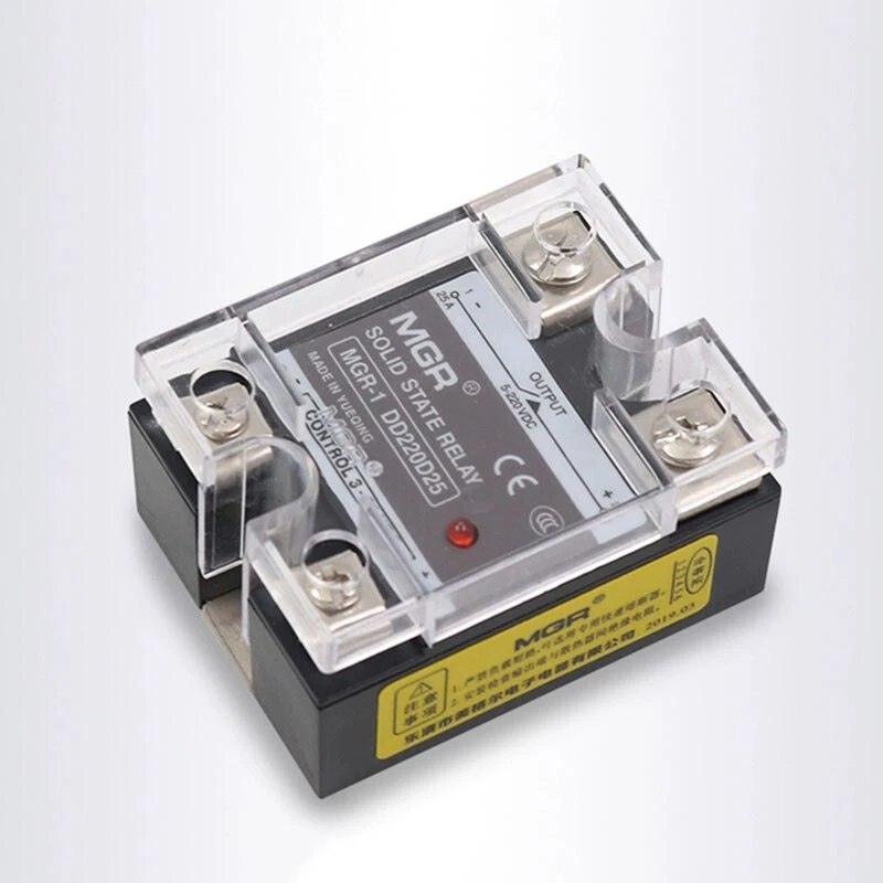 10A 20A -100A Solid State Relay Module SSR DC-DC 3-32V DC to 5-220V DC Heat Sink - Image 3 of 4