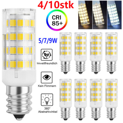 4/10x E14 LED Birne Leuchtmittel 2835 Glühbirne 5/7/9W Halogenersatz Sparlampen