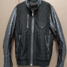 Diesel Men L Sheepskin  Partial Leather Batting Cotton Quilted Jacket Classic