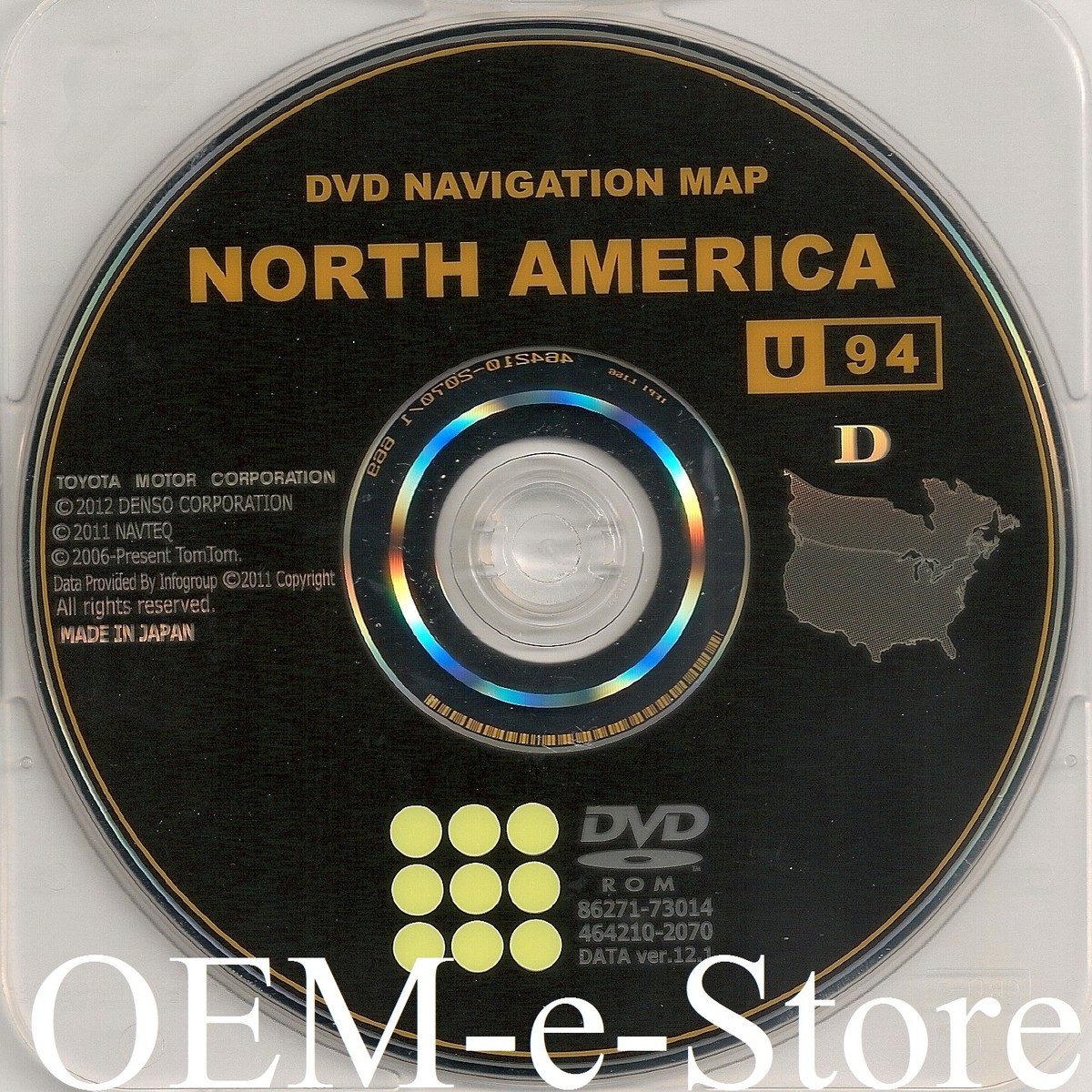 2014年 アウディ Audi 純正 DIGITAL ROAD DVD MAP Toyota E7027 Navigation DVD U.S Canada Map For 2011 2012