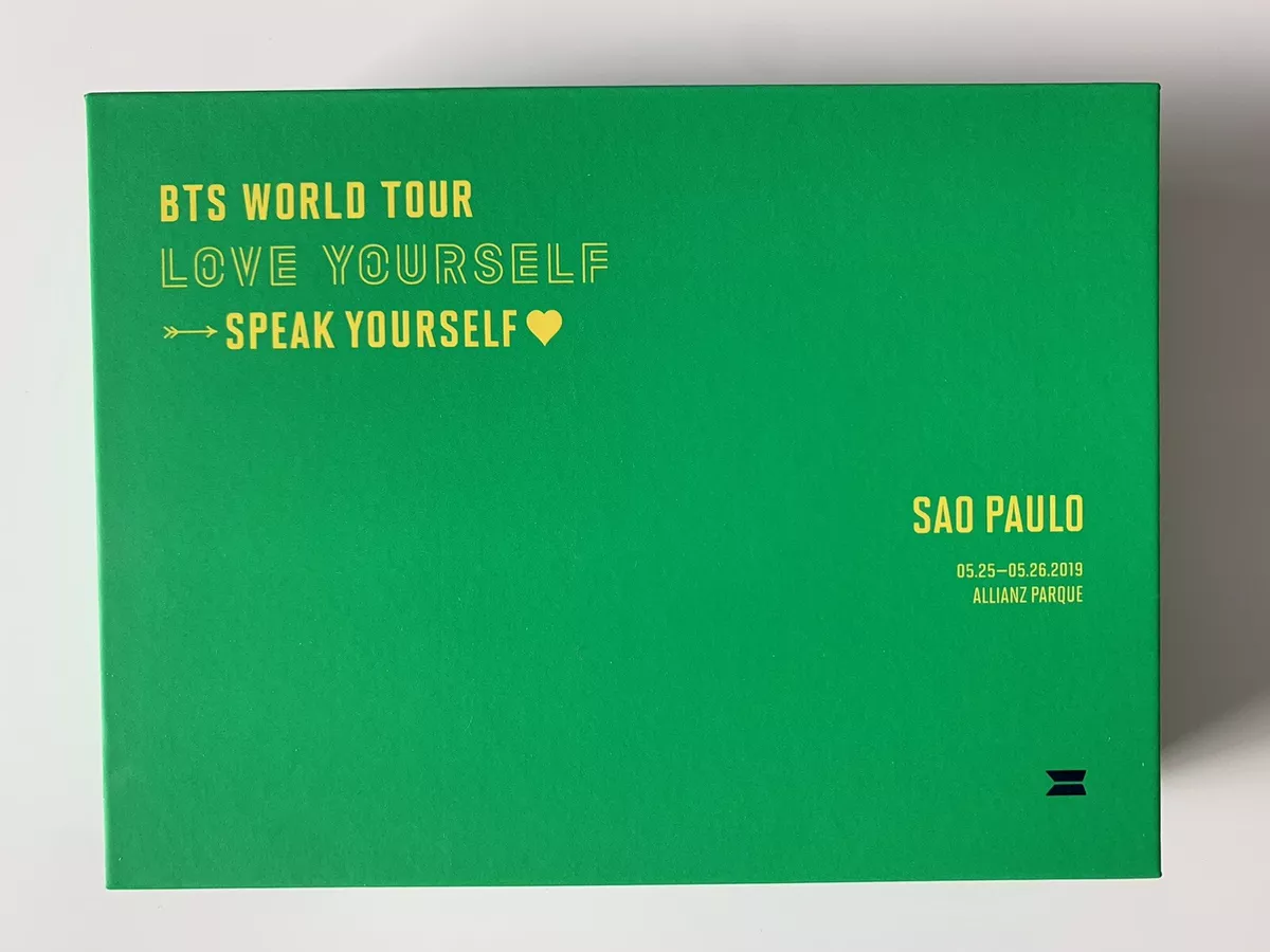 BTS World Tour Love Yourself Speak in SAO PAULO DVD Full Set with Jin Bookmark