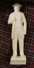 Vintage MARX General US Grant figurine 60mm, white hard plastic toy soldier
