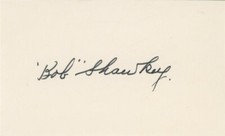 Bob Shawkey- Signed Card