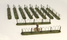 BARB WIRE FENCING - 5ft Pack of ready made '10 x fully painted sections' 