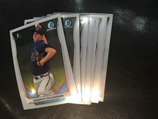 2014 Bowman Draft CDP72 Garrett Fulenchek 10 count all chrome lot Atlanta Braves