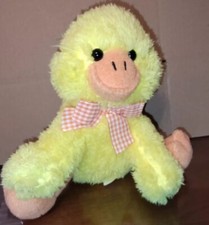 Melissa  Doug Meadow Medley Ducky Snuggle Stuffed Plush Duck Quacking Sound 9"