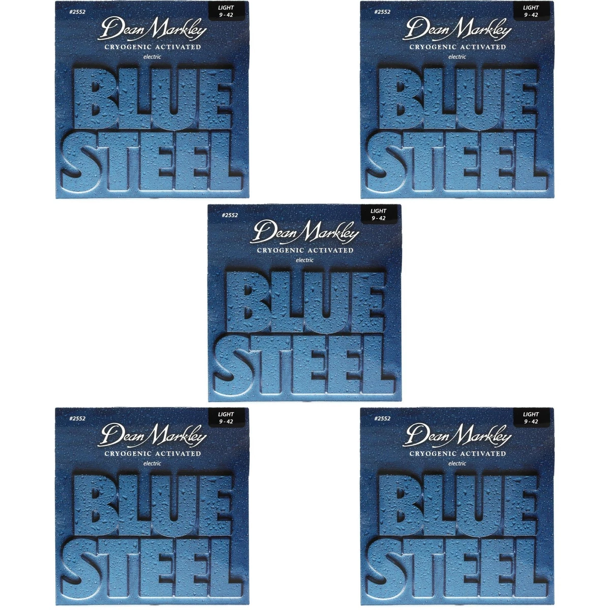 Dean Markley Blue Steel Electric Guitar Strings .009 .042 Light 5 pack