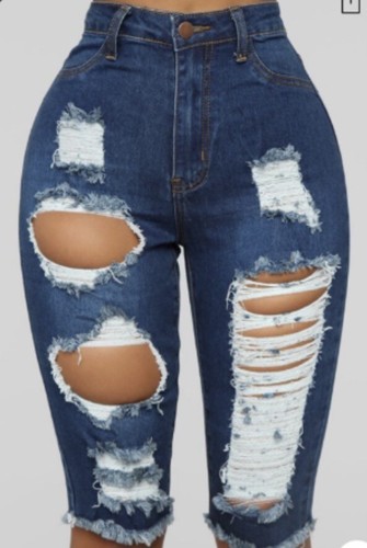 Fashion Nova distressed knee length 
