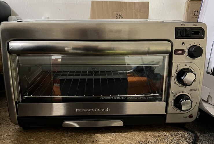 Hamilton Beach 2in1 Countertop Oven and Long Slot Toaster, Stainless
