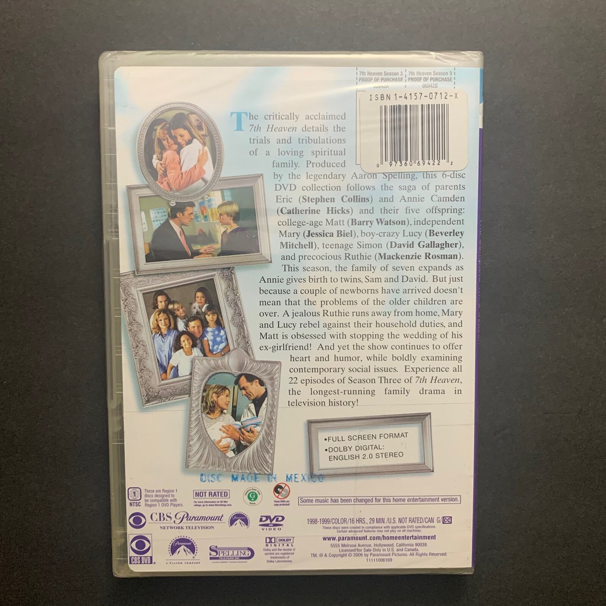 7th Heaven - Complete Third Season 3 (DVD, 6-Disc Set) STEPHEN