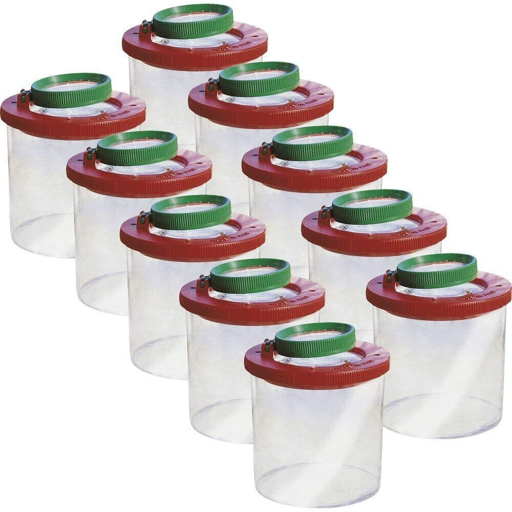 2 Stück Lupendosen Lupenbecher Becherlupe Lupendose Insektenlupe gute Qualität