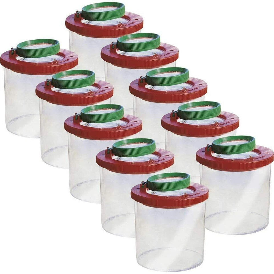 KÖGLER 2 Stück Lupendosen Lupenbecher Becherlupe Lupendose Insektenlupe gute Qualität