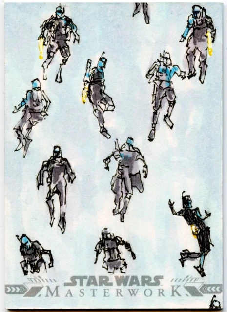 MANDALORIANS UNITE 2024 TOPPS STAR WARS MASTERWORK SKETCH BY NEIL A BRADY SP 1/1